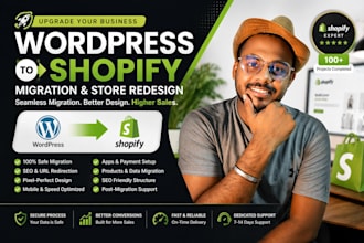 migrate wordpress to shopify, woocommerce to shopify store redesign