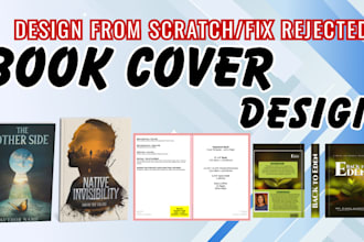 book cover design, paperback, amazon KDP book cover formatting, fix book cover