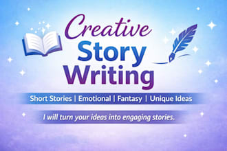 write creative short stories and  content  writing