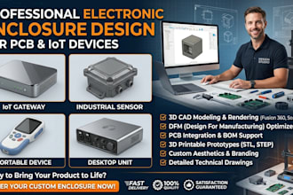 design professional electronic enclosures for pcb and iot devices