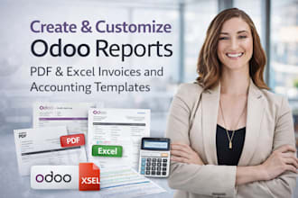 create and customize odoo reports PDF excel invoices and accounting templates