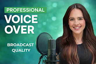 record an engaging youtube narration voice over