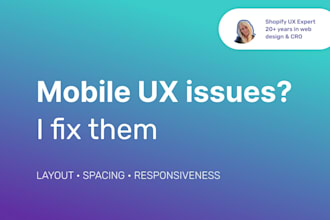 fix and improve your shopify mobile UX for better conversions