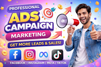 do fb meta ads, instagram ads and facebook ads campaign and marketing