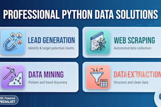 do web scraping and data mining from any website using python