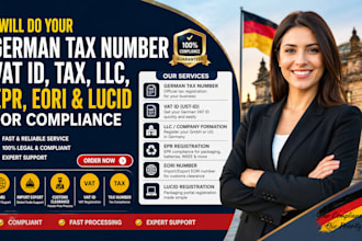 do your german tax number vat id tax llc epr eori and lucid for compliance