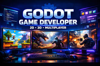 develop a professional godot game 2d or 3d with full features