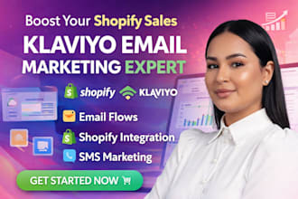 setup klaviyo email marketing flows and template design