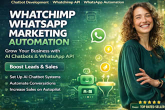 setup whatchimp whatsapp marketing ai chatbot automation with whatsapp api