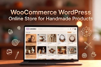 build woocommerce wordpress online store for hand made products