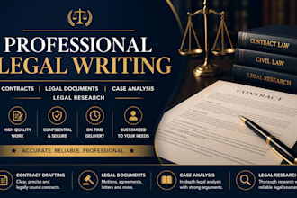 write professional legal content, contracts and case analysis