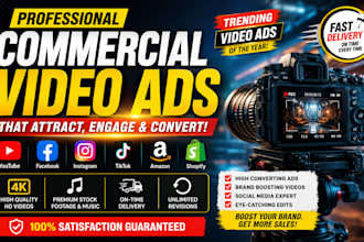 create promotional marketing video or brand commercial lond and short video ads