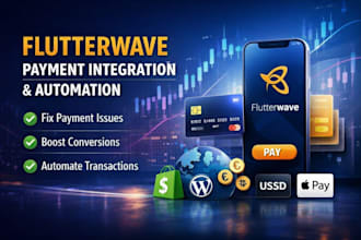 integrate flutterwave payment gateway and automate payments