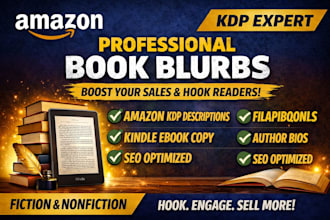 write your amazon book blurb and KDP sales description