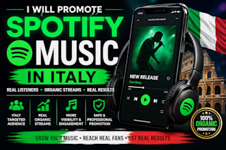 do italian spotify music promotion for organic streams