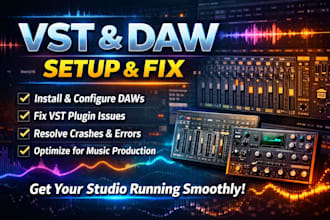 install, setup and fix vst plugins and daws for music production