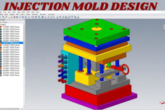 do injection mold design moldflow plastic mold 3d cad model silicone mold dfm