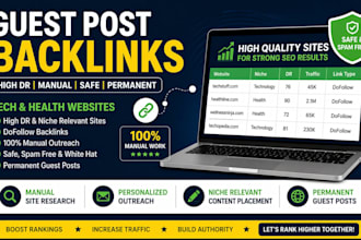 provide high quality guest post backlinks for SEO