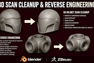 repair stl file, 3d scan cleanup, mesh repair optimize 3d model for 3d printing