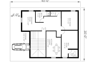 create professional autocad 2d drawings for house plans and mechanical designs