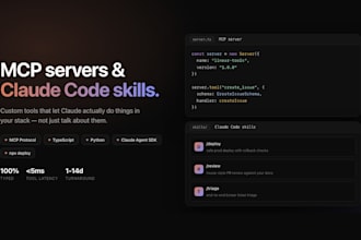 build you a custom mcp server or claude code skill