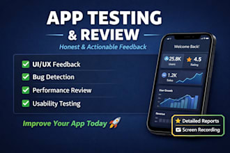 review your app and provide detailed UX feedback