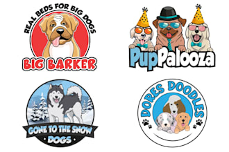 design awesome pet dog cat animal mascot logo for your website business