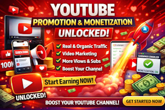 promote videos of youtube for channel growth and monetization