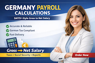 create datev style gross to net salary calculations for germany payroll