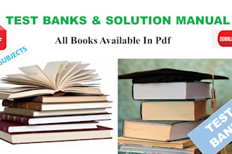 provide you with test banks, solution manuals, PDF books