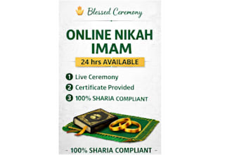 conduct online nikah as imam with witnesses wali and marriage certificate