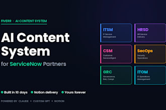 build ai content system for servicenow partners
