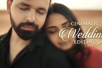 create cinematic wedding films and pre wedding teaser edits