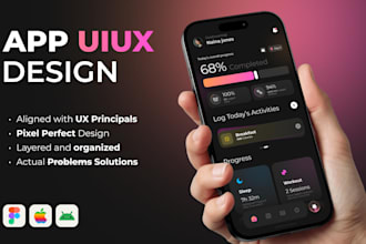 design ios or android app uiux in figma