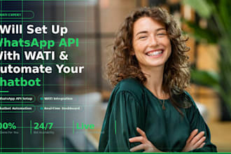 set up whatchimp whatsapp API with wati, automate chatbots, real time dashboard