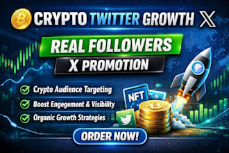 do crypto twitter x marketing grow crypto x follower x promotion organic growth
