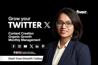 do twitter x marketing and content creator for fast organic growth