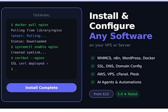 install and configure any self hosted open source software on your vps