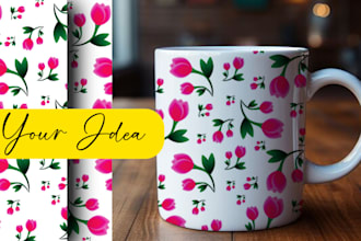 create seamless textile and surface pattern design