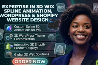 do 3d wix spline animation website 3d wordpress site design 3d memberstack cms