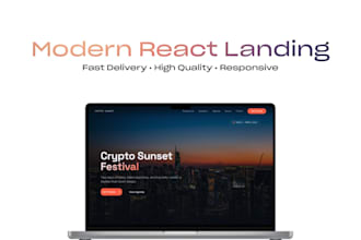 make a modern landing website in a shortest terms