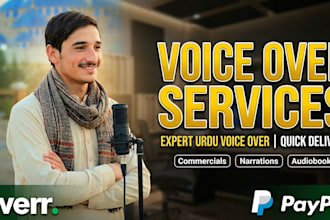 professional voice over service in urdu english pashto