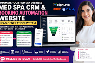 automate med spa crm, gohighlevel booking automation website, lead generation