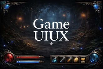 design and develop professional unity UI UX for your game