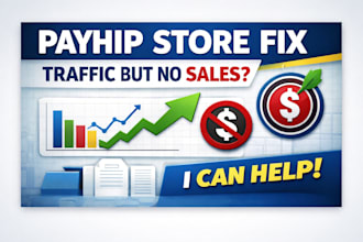 fix your payhip store traffic but no sales problem