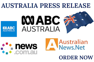 write quality australia press release and distribute to peak australia sites