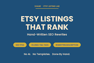 rewrite your etsy listing SEO to boost traffic and sales