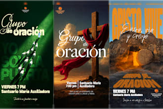 design christian and church social media graphics
