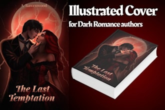 illustrate a dark romance book cover