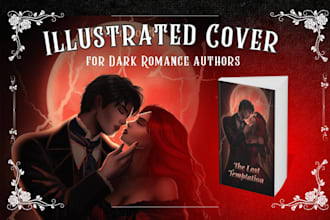 illustrate a dark romance book cover
